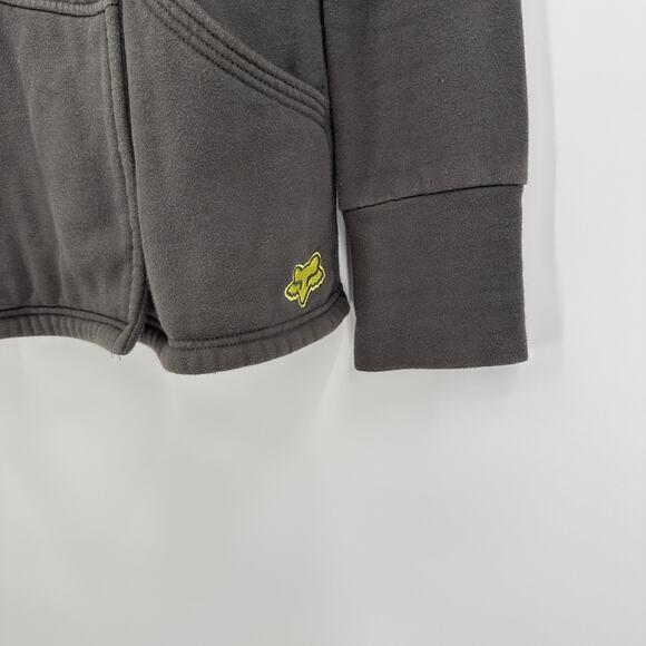 Fox Racing Womens Hoodie Jacket‎ Size M Gray Double Breasted Moto Streetwear - Picture 9 of 11